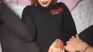 Brujita Roja – The Sexy Pizza Delivery Girl Gets Fucked Hard